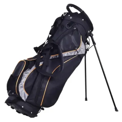 Golf Bag 9 Inch Golfbag Professional sac de călătorie cu partea capului și care transportă curea negru