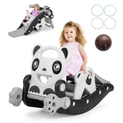 5 din 1 tobogan pentru copii swing cal slide pentru copii cu baschet
