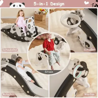 5 din 1 tobogan pentru copii swing cal slide pentru copii cu baschet