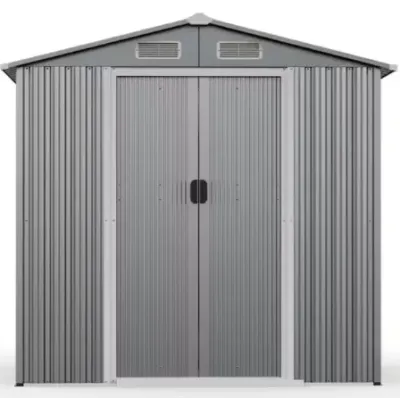 Adăpost de echipamente metalice Lockable Garden House cu 4 fante de aer 196 x 142 x 186 cm