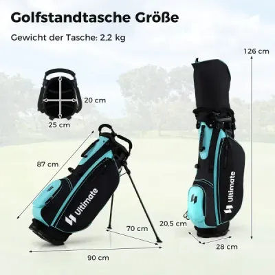Femeii complet Golf Club Set 15 Partges Golf Set dreptaci cu sac de golf & ploaie Verde capotă