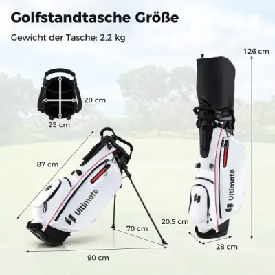 Femeii complet Golf Club Set 15 Partges Golf Set dreptaci cu sac de golf & Rain Hood Red