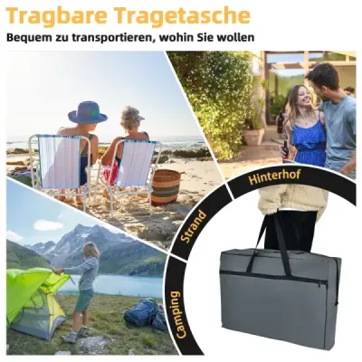 Bucătărie de camping pliabil cu sac de transport Cabinet de camping pentru bucătăria Alu