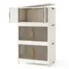 Cutii de depozitare 213L cu recipiente de depozitare stivabile capac cu role &amp; usi