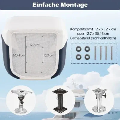 Scaun pentru barcă Scaun de barca cu spuma grosa de umplutura apa rezistenta din piele PVC 59 x 55 x 51 cm