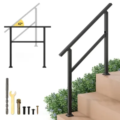 104 cm Mansarda de montare laterala Scara intrare balustrada cu reglare flexibila a unghiului