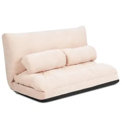 Canapeaua etaj scaun 6 bucata Scaun de podea reglabil cu 2 perne 180 x 98 x 18 cm bej