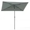 balcon umbrela 210 x 140 cm umbrela de balcon umbrela de gradina dreptunghiulare pe ambele parti de 30° gri winkable