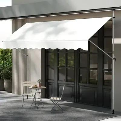 Clemă de prindere fără forare cu înălțime manivelă de mână reglabil și rezistent la UV protecție solară Alb