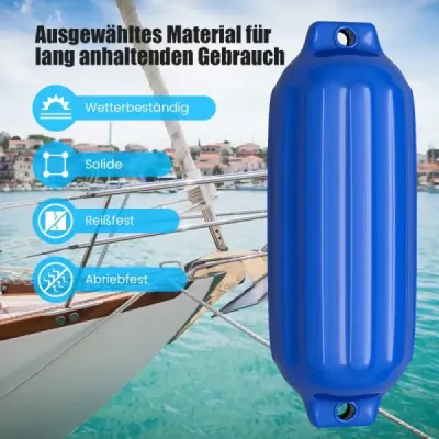 4er-Pack aripa barca pentru andocare barca Ribbed toba albastru
