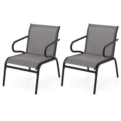 2 Set scaune de gradina Scaune Balcon cu tesatura Stmungsactive Scaune terasa pana la 150 kg incarcat