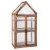 Portabil 3 etaje mini-umed casă din lemn cu rafturi detașabile Transparent