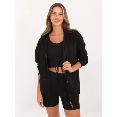 Trei piese de sex feminin negru de bază (774)