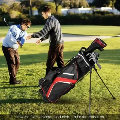 Pungă de golf cu 14x compartiment racheta & 6 buzunare & sac de răcire & capota de ploaie roșu