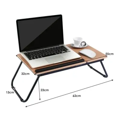 Masa de lucru Laptop Tabela Notebook Masa pat Masa pat Masa pliabila Lapdecks Negru