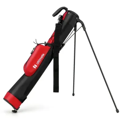 Geanta de golf cu 2 el compartimentare & ploaie sac de golf cu curea umăr roșu