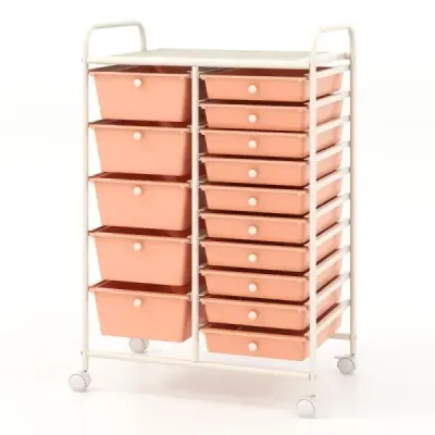 Masina de rulare cu 15 sertare stivuite & raft furgonete Roll Container piersic