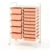 Masina de rulare cu 15 sertare stivuite &amp; raft furgonete Roll Container piersic