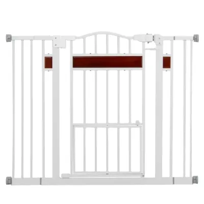 Câini Doorguards Grid-uri de usi fara foraj Grid de protecție cu grilă câine mic alb