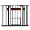 Dogs Door Guards Grătare usi fără foraj Plasă de protecție cu Lattipe câine mic Negru