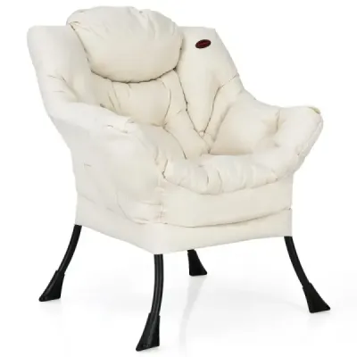 Scaun capitonat cu brate si buzunar lateral Relaxeaza scaunul Lounge