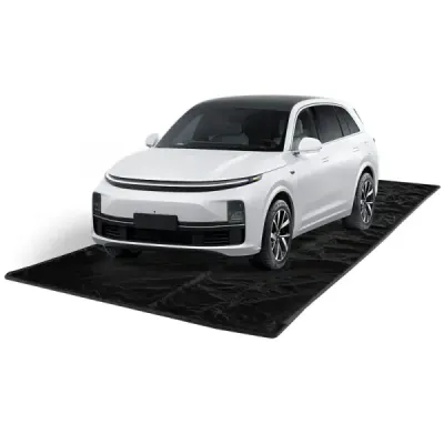 Garaj Mat Auto 550 x 240 cm Mat de ulei Garaj Colector ulei mat non-alunecare și rezistent la apă negru