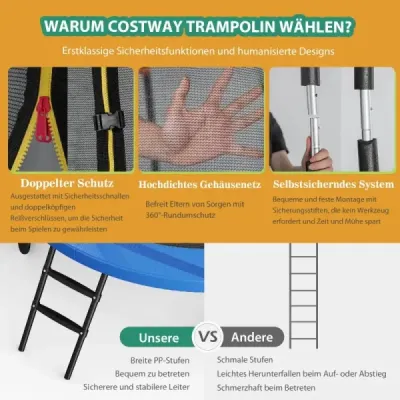 φ 244 cm trambulină în aer liber trambulină în aer liber mit Baschetorb
