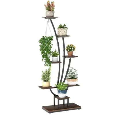 Stand de plante cu lumini de creștere 8 etaj rafturi de plante