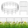 15 piese Decorative gradina gard metal Beetzaun gard decupare gard negru