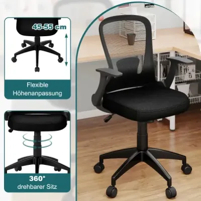 Scaun ergonomic cu braț pliabil