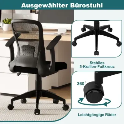 Scaun ergonomic cu braț pliabil