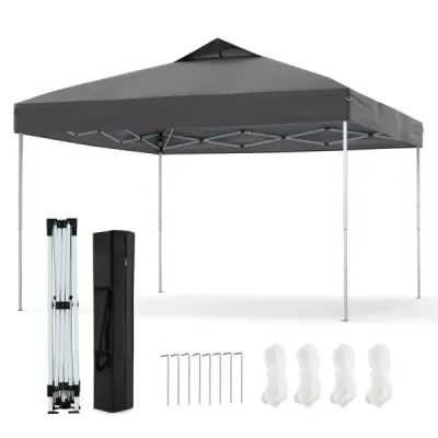 Pavilion 3x3m pliere pavilion rezistent la apa protecție UV stabil 50+ parte cort pliabil cort gri