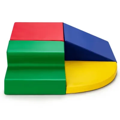 4 tlg Foam Building Blocks Blocuri mari de clădiri Bunt