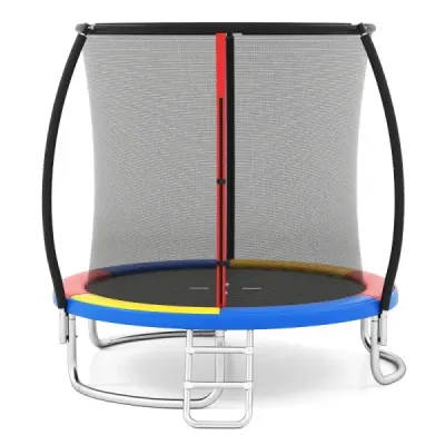 Ø244 cm Trampolină cu scară & plasă de siguranță