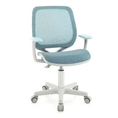 Scaun birou pentru copii cu 43-55cm Înălțimea reglabilă a scaunului Scaun pivotant pentru copii Ergonomic pe role