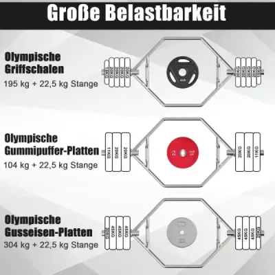 Trap Bar cu 2 incuietori de primăvară și pliabile Handle Bar Hex Bar Olympic Bar Silver