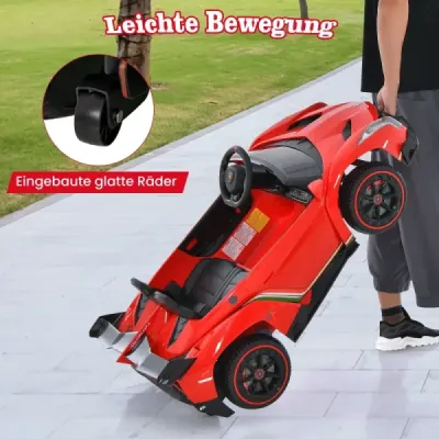 Copii Lamborghini masina electrica cu telecomandă și LED far & corn & muzica vehicul pentru copii Red