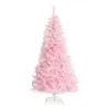 150 cm roz copac de Crăciun plin artificial pom de Crăciun cu sclipici colorat