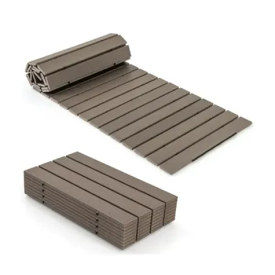 Calea de rulare HDPE 242 x 55cm Walkway Unrollable Garden cale rezistentă la vreme Placa de mers pe jos Tread pentru gri nunta