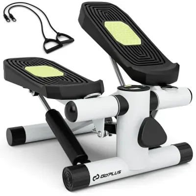 Mini-Stepper cu benzi de rezistenta Twist Stepper cu rezistenta reglabila White