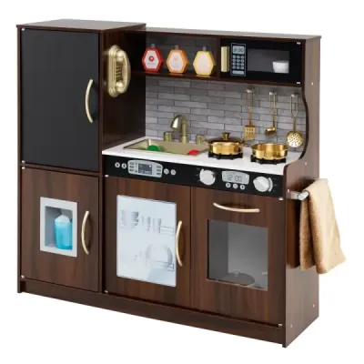 Joacă Bucătărie pentru a juca bucătărie Joaca Set pentru copii mici cu tabelul 82 x 24 x 80 cm maro
