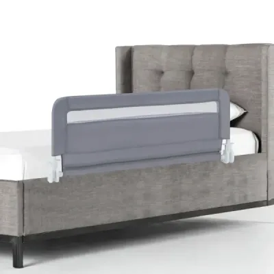 Ecran pat pentru copii mici 100 cm ecran pat pliabil pentru copii cu capac detaşabil & gri
