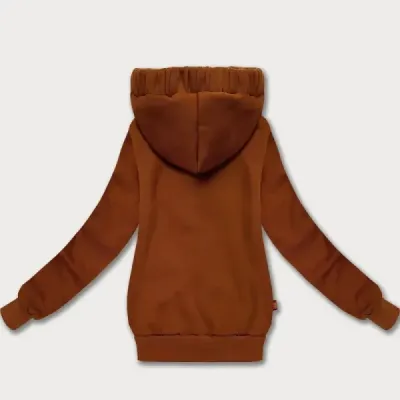 Tricou potrivit pentru femei cu blocare asimetrică LHD caramel (AMG-61)