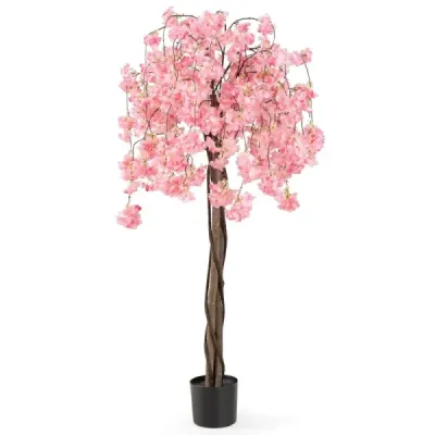 Floare de arta cu flori roz 163 cm