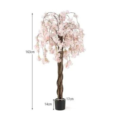 Floare de arta cu flori albe 163 cm