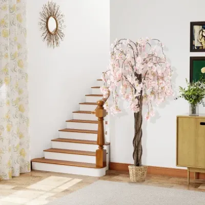 Floare de arta cu flori albe 163 cm
