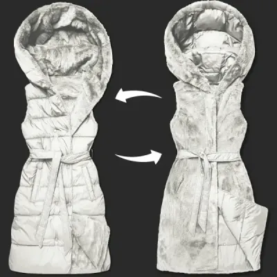 Vestă de blăniță mică cu două fețe (P3-6035-12)