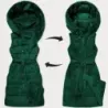 Vestă groasă cu blană pufoasă cu două fețe (P3-6035-33)