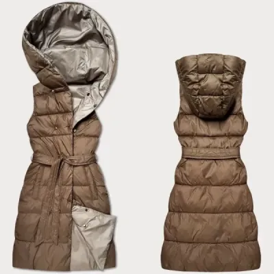 Vestă bej cu două fețe (P3-6016-305+62)