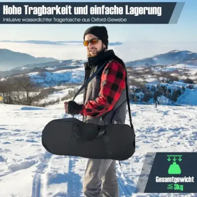 Pantofi de zăpadă versatile 63 cm pantofi de zăpadă ergonomice cu sistem de legare dublu ratchet albastru